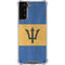 Barbados Flag Distressed Galaxy S21 Plus 5G Clear Case
